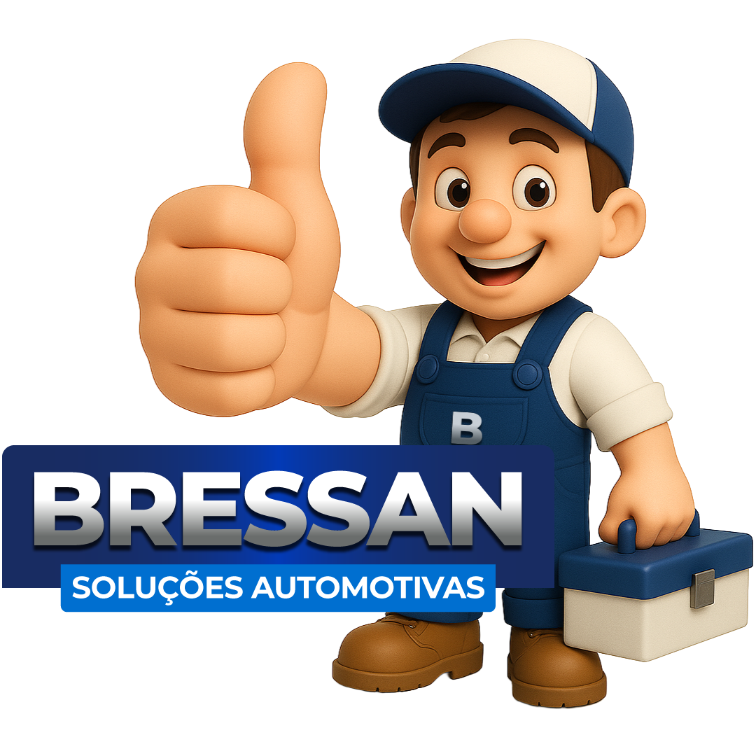Bressanzito — mascote da Bressan dando joia